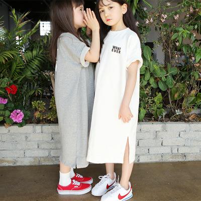 China High Quality Cotton Dress Baby Korean Anti-wrinkle Kids Clothing Teen Girl Summer Dress For Kids Teenage Girls Clothes for sale