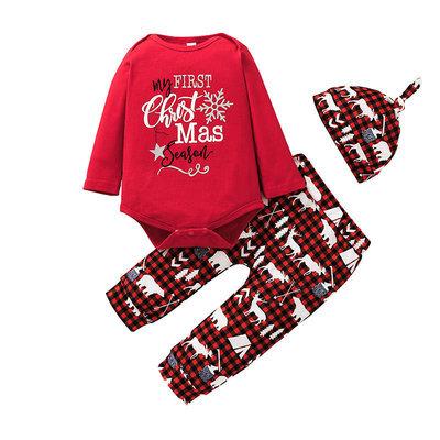 China Casual Kids Clothing Baby Clothes Kids Christmas Outfit Autumn Toddler Long Sleeve Girl Clothing for sale