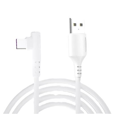 China PC factory supply direct liquid silicone right angle data cable and so on for android for type-c elbow usb cable fast charging wholesale for sale