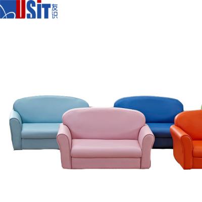 China Lovely USIT Seating UV-8299 Mini Kids Sofa Set 2 Seater Lovely Kids Sofa Furniture 98x44x52 cm Carton Foam Pvc+foam+plywood for sale