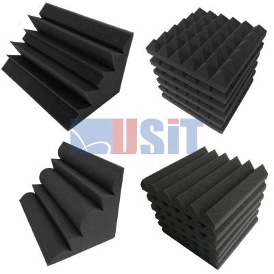 China Usit Traditional Soundproof Wall Corner Bass Trap Studio Cinema Theater Use Flame Retardant Low Frequency Acoustic Foam for sale