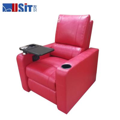 China USIT Theater Seating UV-813D Adjustable Recliner Chair Leather Sofa Set (Height) Home Theater Chairs Canton CIFF Fair Recliner for sale