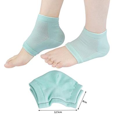 China Use with or without daily shoes ZRWA16B silicone heel socks dry feet moisturizing gel foot heel protector socks for sale