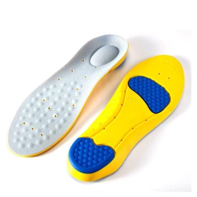 China Comfortable PU Memory Foam Gel Insoles Soft Arch Support Massaging Insoles for sale