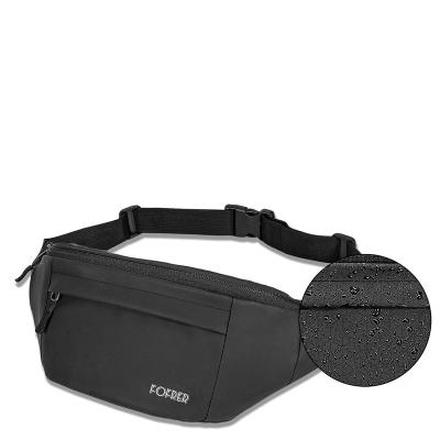 China Fashion Water Proof Casual Waist Bag Women's Durable Fitness Zipper Waist Bag With Earphone Hole for sale