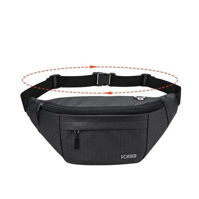 China Lightweight Water Proof Travel Waist Bag Fashion Casual Women Men Fitness Waist Bag With Earphone Hole for sale