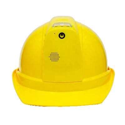 China Built-in Intercom Built-in Intercom Construction Worker GPS Navigation Voice GPS Tracker Breathable Isolation Shockproof Hard Hat Plastic Smart Safety Helmet for sale