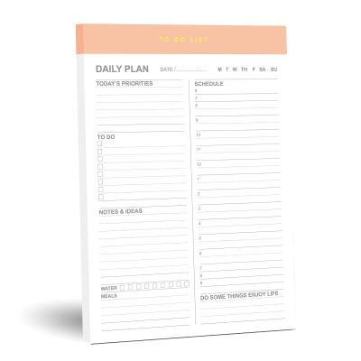 China Custom Printed A5 Margine Tablets Colorful Daily Writing Striped Memo Pad To Do List Notepad With Jumbo Magnet for sale