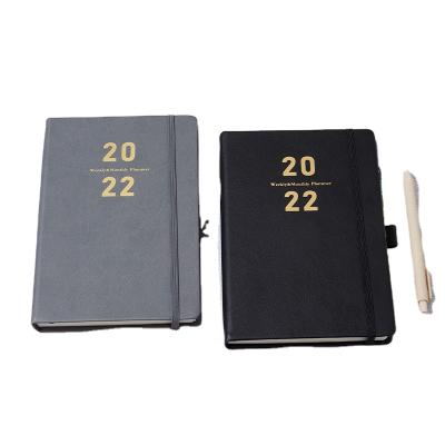 China Strap Planner Notebook 2022 A5 Agenda Diary School Planner With Elastic Band Custom for sale