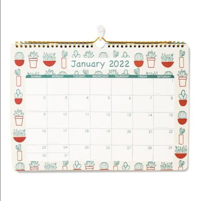 China 4c/0 Hot Sale Style Student Desktop Memo Pad Cute Printing Household 2022 Wall Calendars With Hanger for sale