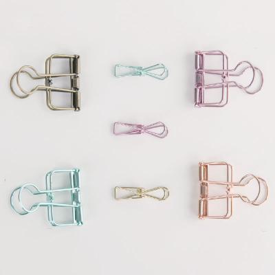 China Metal Hollow Out Ring Binder Paper Clip Creative Metal for sale