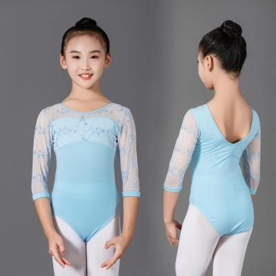 China AK00082 2021 high quality children girls ballet anti-static anti-static splicing tights wholesale hot designs kids ballet dance dancer tights for sale