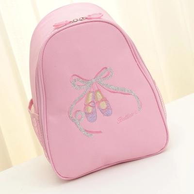 China Custom Wholesale Cheap Logo Kids Backpack Bag Girls Ballet Dancer Tights Dance Garment Bags with Pockets for sale