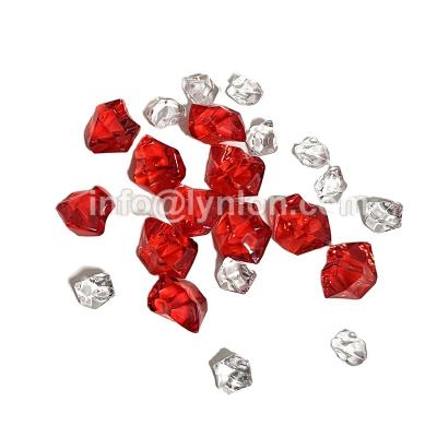 China Plastic Custom Any Size High Quality Board Game OEM Plastic Colorful Transparent Clear Faceted Gems for sale