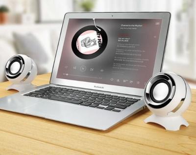 China Resonanzkörper-Computer-Sprecher mit Subwoofer, 3.5MM Audiophile Bücherregal-Sprecher-Lautstärkeregler zu verkaufen