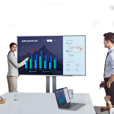 China Smooth Signing China Factory 75 Inch Multi User LCD Led Touch Screen All In One Displays Smart Board Online Video Conferencing System for sale