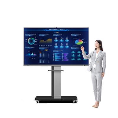 China Blue Cog Ethernet Conference Multi Finger IR Conference Sleek Enrolling 65inch Multi Touch Screen Wifi Interactive Panel for sale