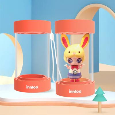 China Cartoon Toy Inxdolhom Small Express Controlled Illuminating Display Show Case Transparent Cabinet For Dolls for sale