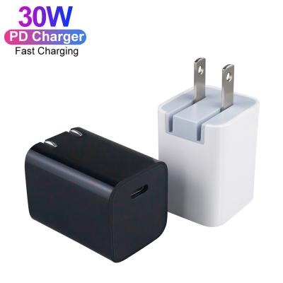 China 30W Cell Phone Charger ETL Certified Portable PD USB C C Wall Fast Charger Mobile Power Adapter For Apple iPhone 11 12 13 14 Pro Max for sale