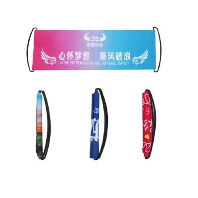 China Customized Disposable Hot Selling Disposable Shape Flag Logo Banner Advertising Environmental Friendly Cloth for sale