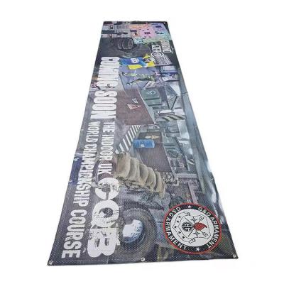 China Disposable Stage Backdrop Custom Signs Banner Outdoor Advertising Mesh Banner for sale