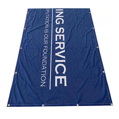 China Customized Disposable Hot Sales Shape Mesh Banner Recyclable Environmental Friendly Mesh Banner for sale