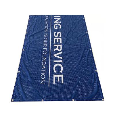 China Disposable Hot Fashion Customized Shape Mesh Banner Flex Banner Rolls Recyclable Environmental Friendly for sale