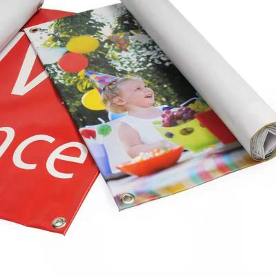 China Customized Disposable Modern Simplicity Form Environmentally Friendly Recyclable Vinyl Banner Backdrop Banner for sale