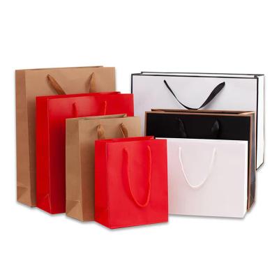 China Factory direct sale white board recyclable paper bag customized packaging paper bag for sale