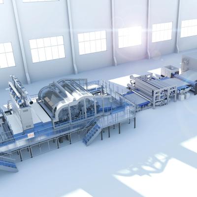 China Hygiene industry AZX automatic spunlace machine nonwoven fabric making machine spunlace fabric production lines for sale