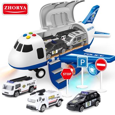 China Hot sale Toy Zhorya slot machine slot design protable flat toy garage slot toys with cool light and smoke for sale