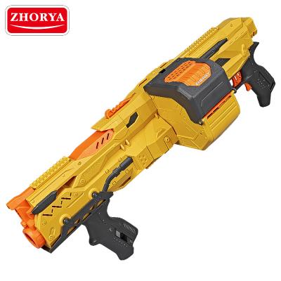 China Toy Zhorya Boys Electronic 40 Rounds Soft Toy Gun EVA Bullet Diy Assembly Stying Electric Airsof Gun for sale