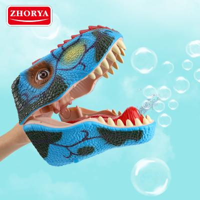 China Blow Bubbles Outdoor Bubble Machine Zhorya Summer Toy Dinosaur Blowing Bubbles Toy for sale