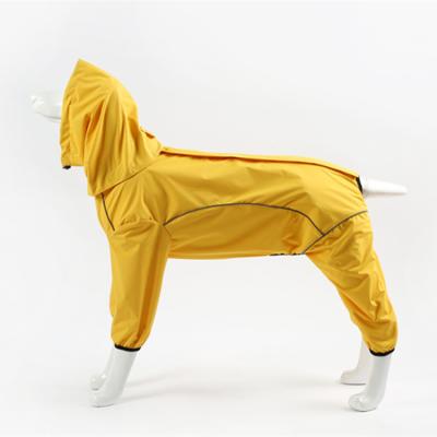 China Sustainable Factory Directly Sell Waterproof And Stain Proof Systemic Protection Pet Raincoat Quadruped Raincoat for sale