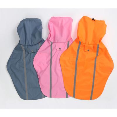 China 2022 New Arrival Multi Color Optional Pet Single Coat Raincoat Protected With Reflective Markings for sale