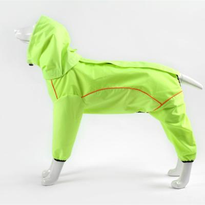 China Pets Viable Direct Quadruped Raincoat Drawstring Design Headgear Factory Outdoor Clothes For Large Dogs for sale