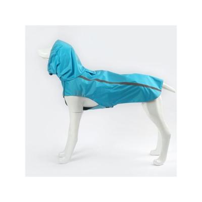 China 2022 New Product Viable Hooded Dog Large Poncho Waterproof Protected With Reflective Marks Pet Raincoats for sale