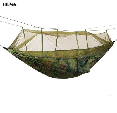 China Travel Camouflage Lightweight Custom Portable Outdoor Double Tree Hammock With Mosquito Net for sale