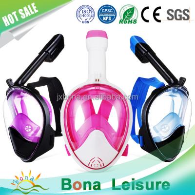 China Seaview 180 Snorkel Anti-Leaking Premium Anti-Fog And New Mask Panoramic Diving Mask, Full Face Snorkel Mask Fog Snorkeling For Gopro Camera On Amazon for sale