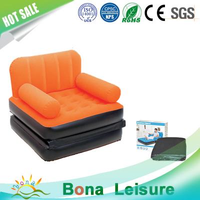 China Durable Comfortable PVC With Assembled Air Bed Inflatable Bed Sofa for sale