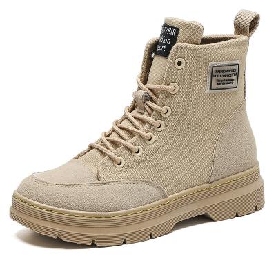 China 2021 New Fashion Central Institute of Statistics Waterproof Hot Selling Short Boots British Style Women's Casual Canvas Snow Boots for sale