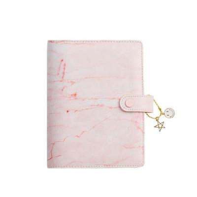 China kikki k kikki k loose-leaf planner new arrivals planner marble notebook cute faux leather printing marble diary for sale