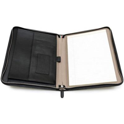 China Durable Leathario A4 Folder Padfolio Business Presentation Folder Folder Black for sale