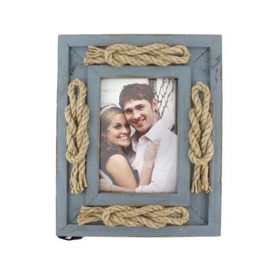 China Blue Wedding Wooden Picture 3.5*5 Beautiful View Horizontal or Vertical Display for sale