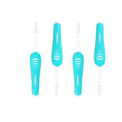 China Manufacturers recommend buying high quality colorful rubber intertooth brushes with a flat handle in a variety of colors for sale