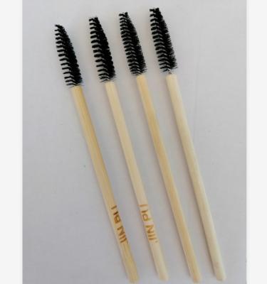 China Eco-Friendly Bamboo Disposable Mascara Brush Handle Mascara Wand Eyelash Brush for sale