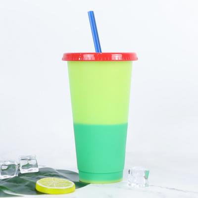 China Contemporary Hot Selling Personalized Custom Logo Wholesale Temperature Plastic Color Changing Drinking Cups for sale