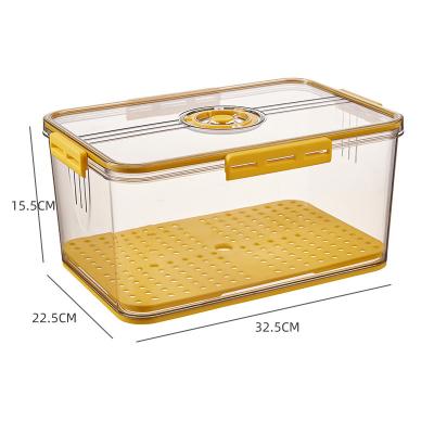 China Hot Selling Kitchen Freshness Keeping Transparent Food Refrigerator Airtight Storage Box for sale