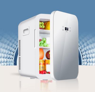 China 20L DC12 220V Charging Mini Fridge Portable Thermoelectric Skin Care Fridge Elaborate Application for sale