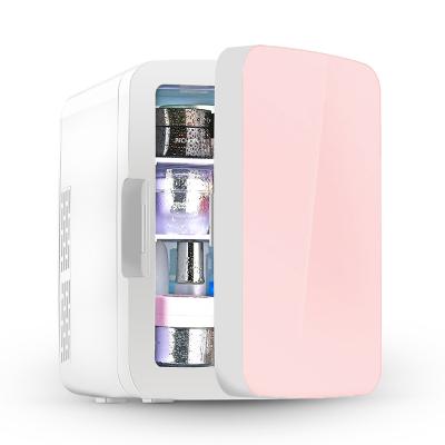 China Wholesale THERMO-ELECTRIC Portable Cosmetic Refrigerator Makeup Fridge Pink Beauty 10L Mini Fridge for sale